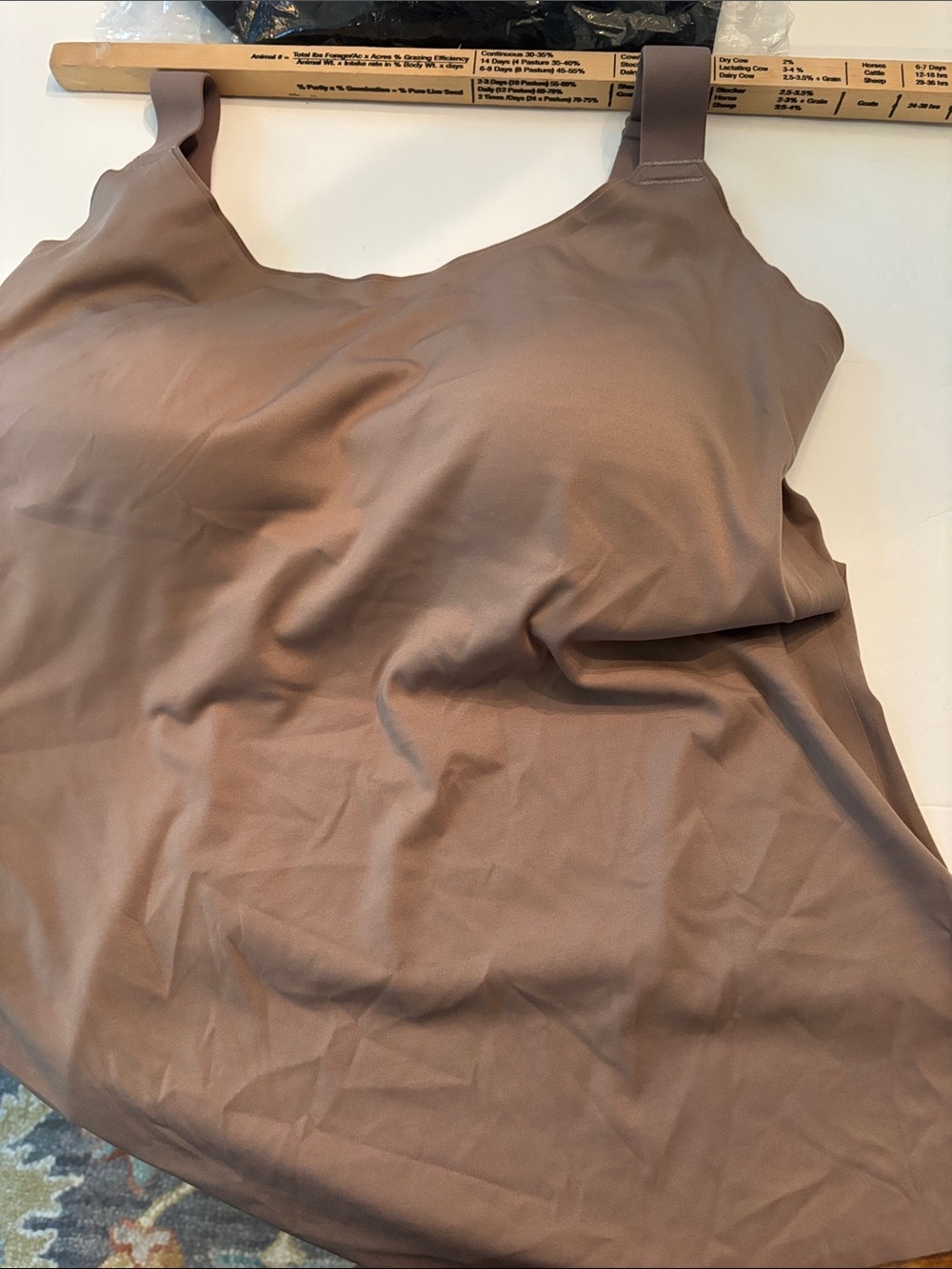 Soft Intentions size 4XL 185/110 bra tank in Taupe